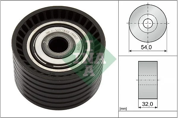 Deflection Pulley/Guide Pulley, timing belt INA 532077410