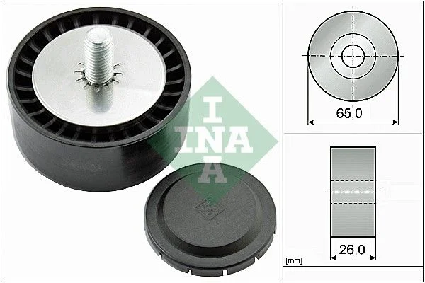 Deflection/Guide Pulley, V-ribbed belt INA 532 0802 10