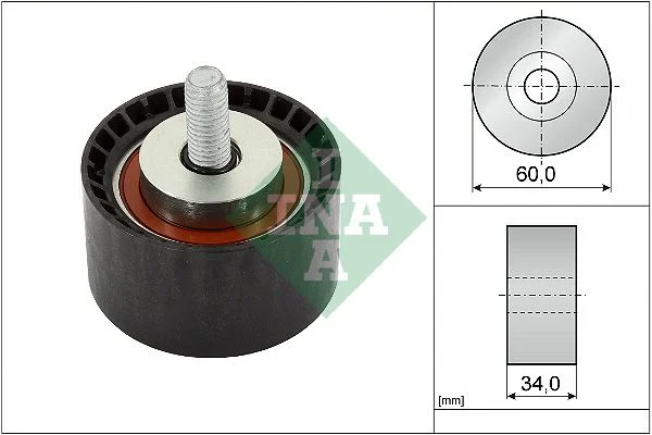 Deflection Pulley/Guide Pulley, timing belt INA 532088810