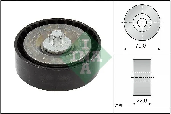 Deflection/Guide Pulley, V-ribbed belt INA 532 0895 10