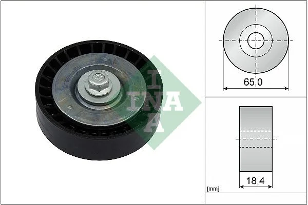 Deflection/Guide Pulley, V-ribbed belt INA 532 0913 10