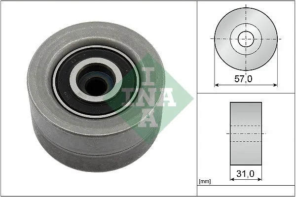 Deflection Pulley/Guide Pulley, timing belt INA 532099210