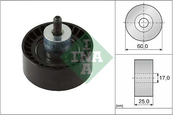Deflection Pulley/Guide Pulley, timing belt INA 532099710