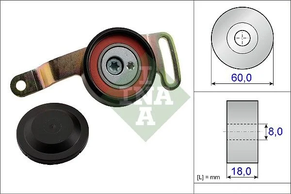 Belt Tensioner, V-ribbed belt INA 533 0078 10