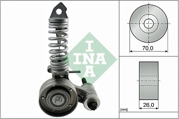 Belt Tensioner, V-ribbed belt INA 533 0085 30