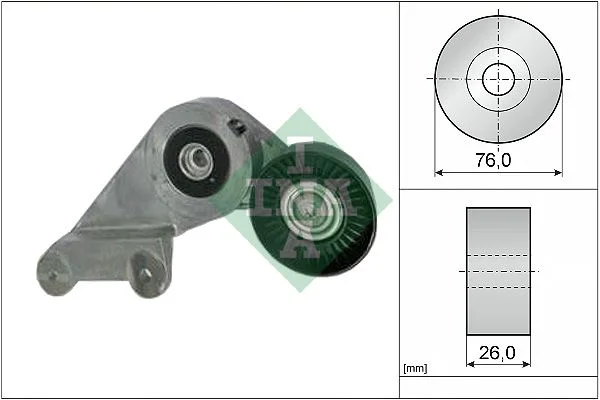 Belt Tensioner, V-ribbed belt INA 534 0133 30