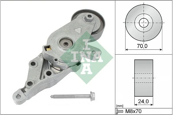Belt Tensioner, V-ribbed belt INA 534 0140 30