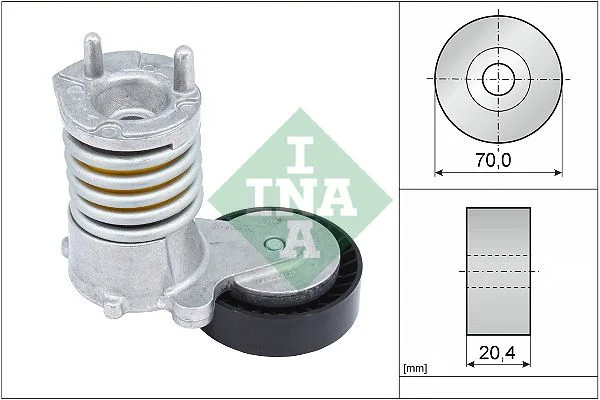 Belt Tensioner, V-ribbed belt INA 534027410