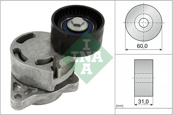 Belt Tensioner, V-ribbed belt INA 534031710