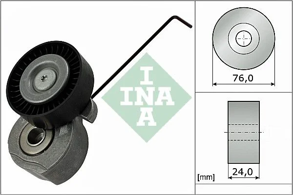 Belt Tensioner, V-ribbed belt INA 534 0324 10