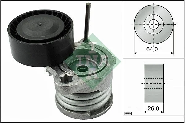 Belt Tensioner, V-ribbed belt INA 534 0331 10