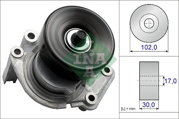 Belt Tensioner, V-ribbed belt INA 534 0350 10