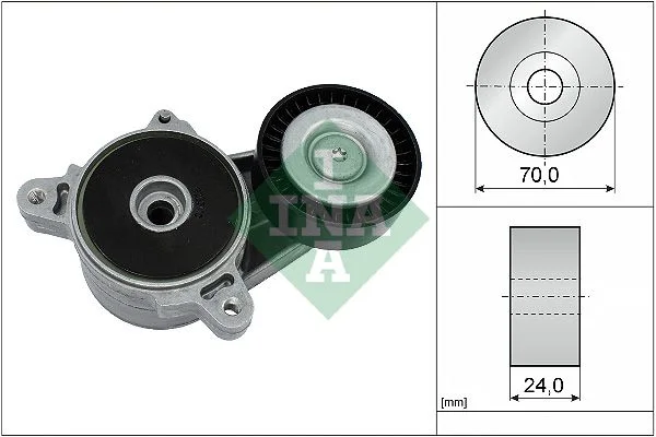 Belt Tensioner, V-ribbed belt INA 534 0361 10