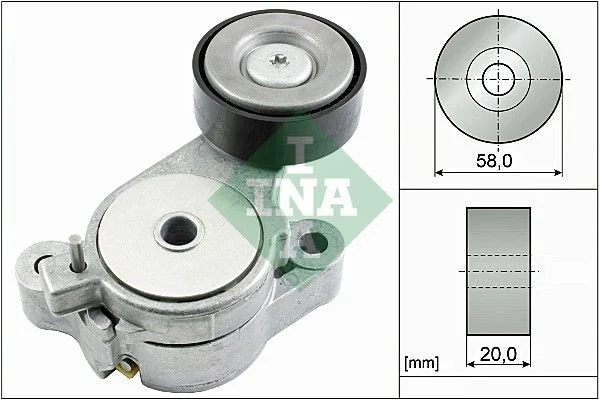 Belt Tensioner, V-ribbed belt INA 534 0396 10