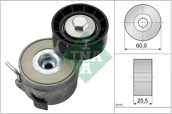 Belt Tensioner, V-ribbed belt INA 534 0400 10