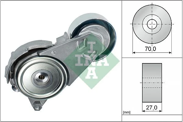 Belt Tensioner, V-ribbed belt INA 534 0408 10