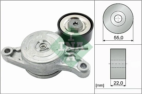 Belt Tensioner, V-ribbed belt INA 534 0420 10