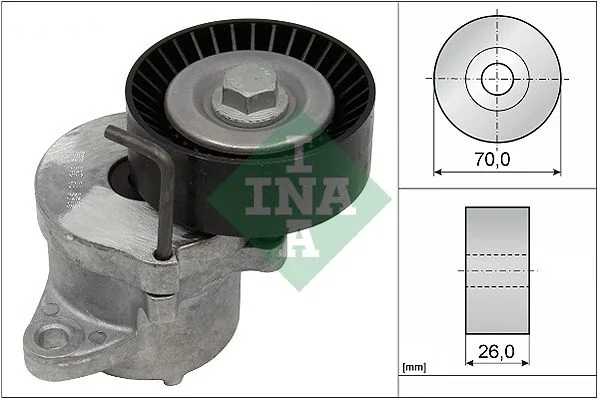 Belt Tensioner, V-ribbed belt INA 534 0439 10