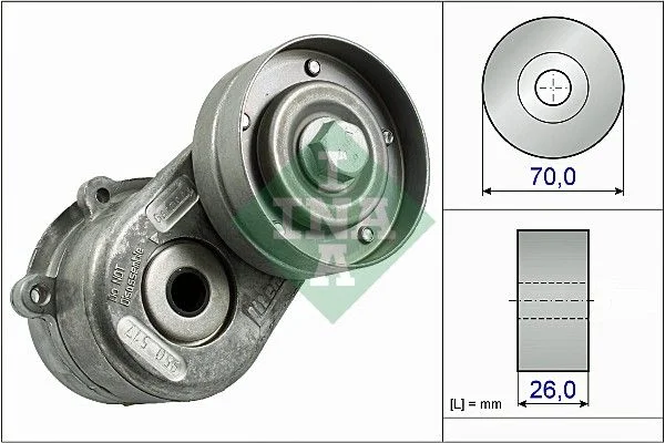 Belt Tensioner, V-ribbed belt INA 534 0448 10