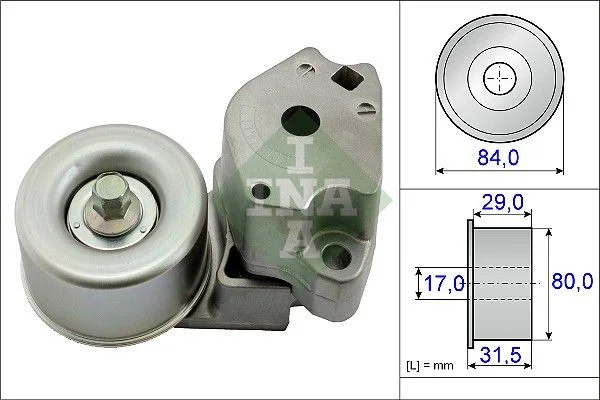 Belt Tensioner, V-ribbed belt INA 534 0477 10
