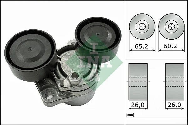 Belt Tensioner, V-ribbed belt INA 534 0505 10