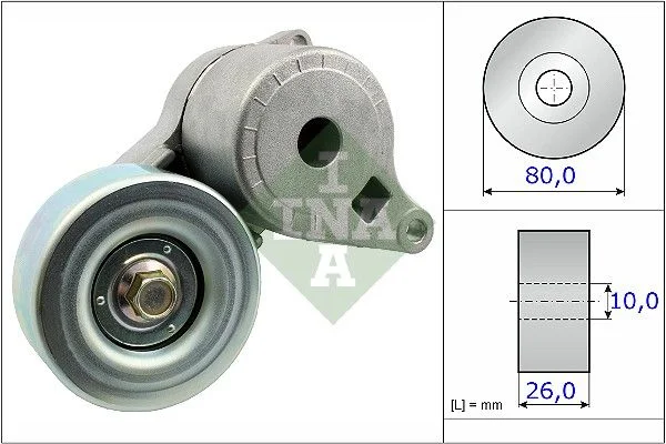 Belt Tensioner, V-ribbed belt INA 534 0509 10