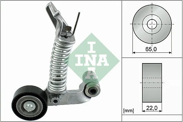 Belt Tensioner, V-ribbed belt INA 534 0574 10