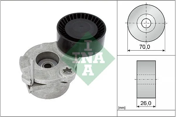 Belt Tensioner, V-ribbed belt INA 534063010