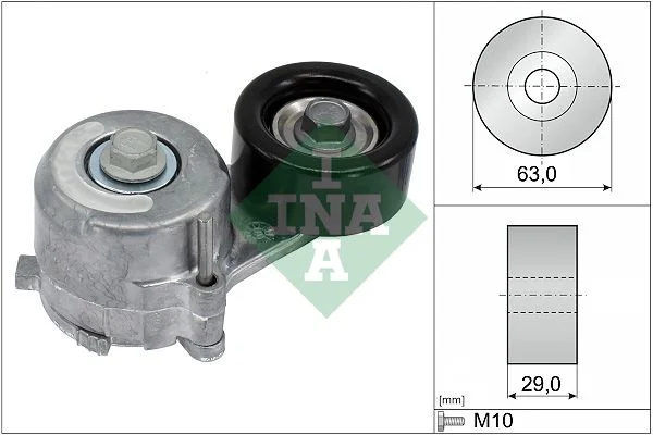 Belt Tensioner, V-ribbed belt INA 534 0650 10
