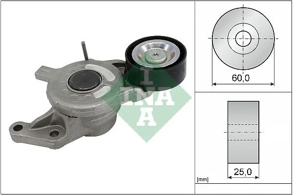 Belt Tensioner, V-ribbed belt INA 534 0657 10