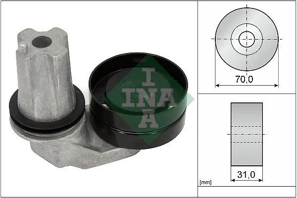 Belt Tensioner, V-ribbed belt INA 534069410