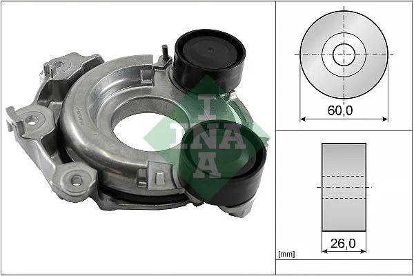 Belt Tensioner, V-ribbed belt INA 534 0712 10