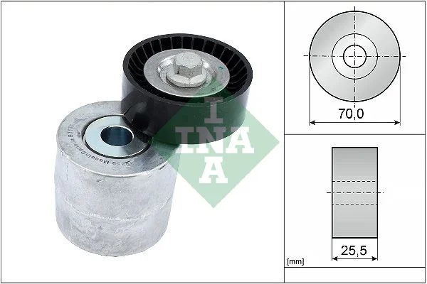 Belt Tensioner, V-ribbed belt INA 534071510