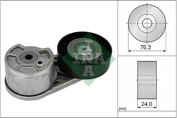 Belt Tensioner, V-ribbed belt INA 534072510
