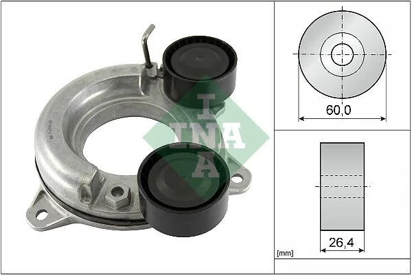 Belt Tensioner, V-ribbed belt INA 534 0854 10