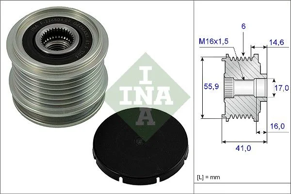 Alternator Freewheel Clutch INA 535 0010 10