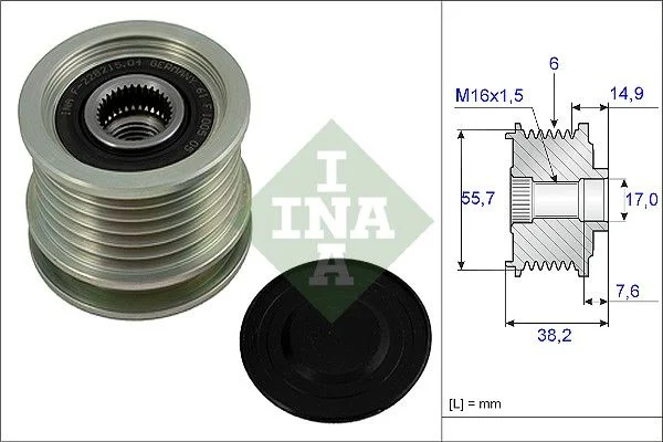 Alternator Freewheel Clutch INA 535 0013 10