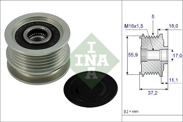 Alternator Freewheel Clutch INA 535 0018 10