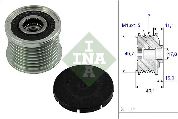 Alternator Freewheel Clutch INA 535 0021 10