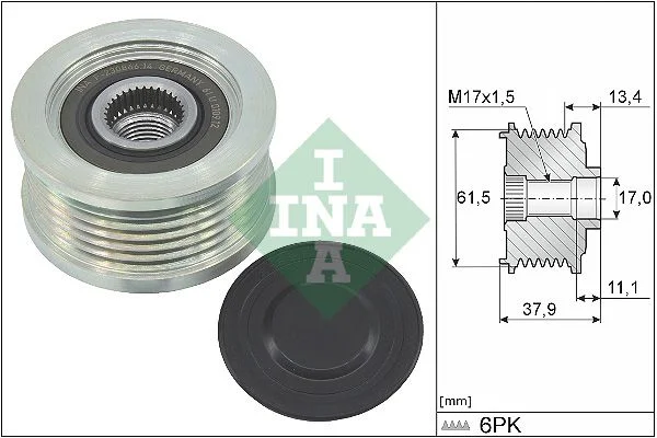 Alternator Freewheel Clutch INA 535 0023 10