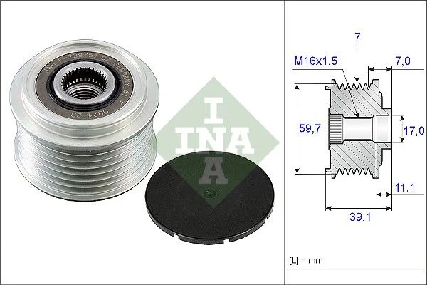 Alternator Freewheel Clutch INA 535 0053 10