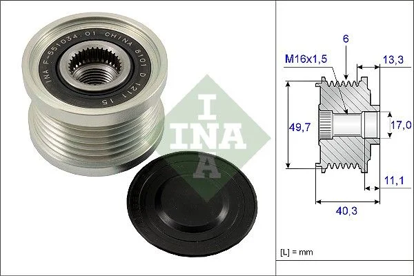 Alternator Freewheel Clutch INA 535 0093 10
