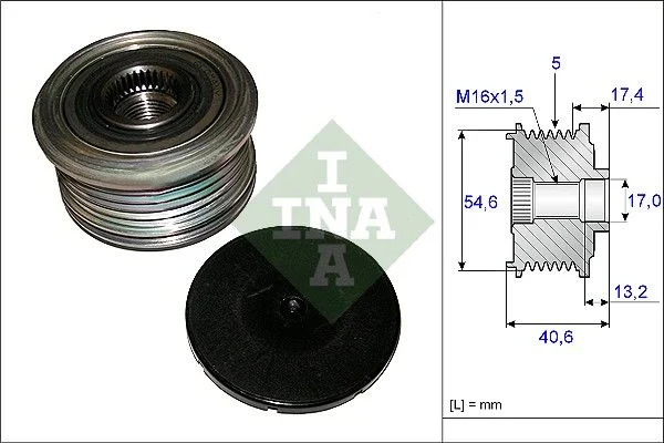 Alternator Freewheel Clutch INA 535010910
