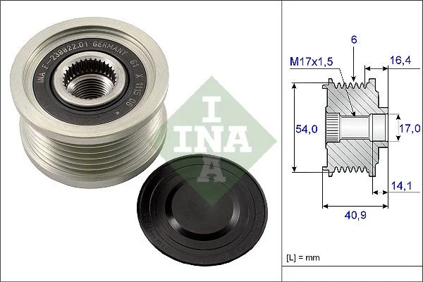 Alternator Freewheel Clutch INA 535 0112 10