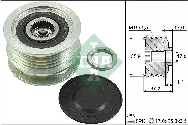 Alternator Freewheel Clutch INA 535 0116 10