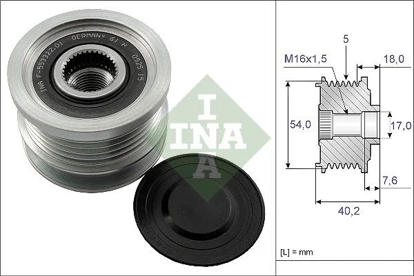 Alternator Freewheel Clutch INA 535 0143 10