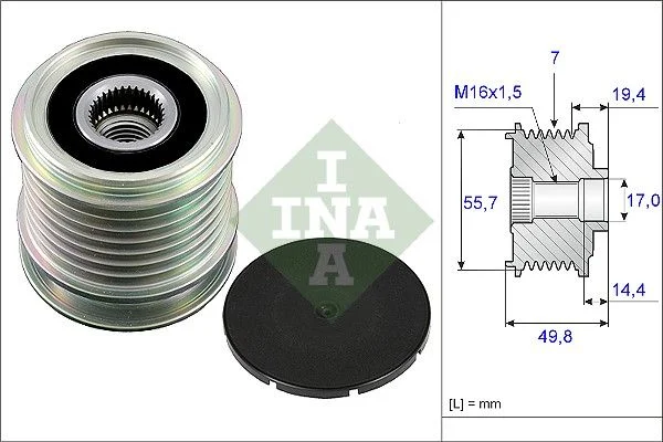 Alternator Freewheel Clutch INA 535 0165 10