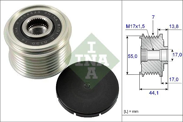 Alternator Freewheel Clutch INA 535 0167 10