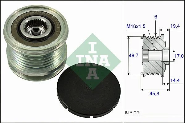 Alternator Freewheel Clutch INA 535 0168 10