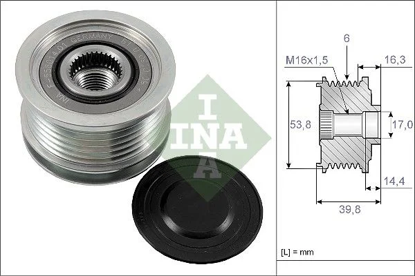 Alternator Freewheel Clutch INA 535 0170 10